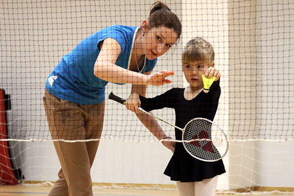 Первые шаги в бадминтоне с тренером Натальей Толкачевой